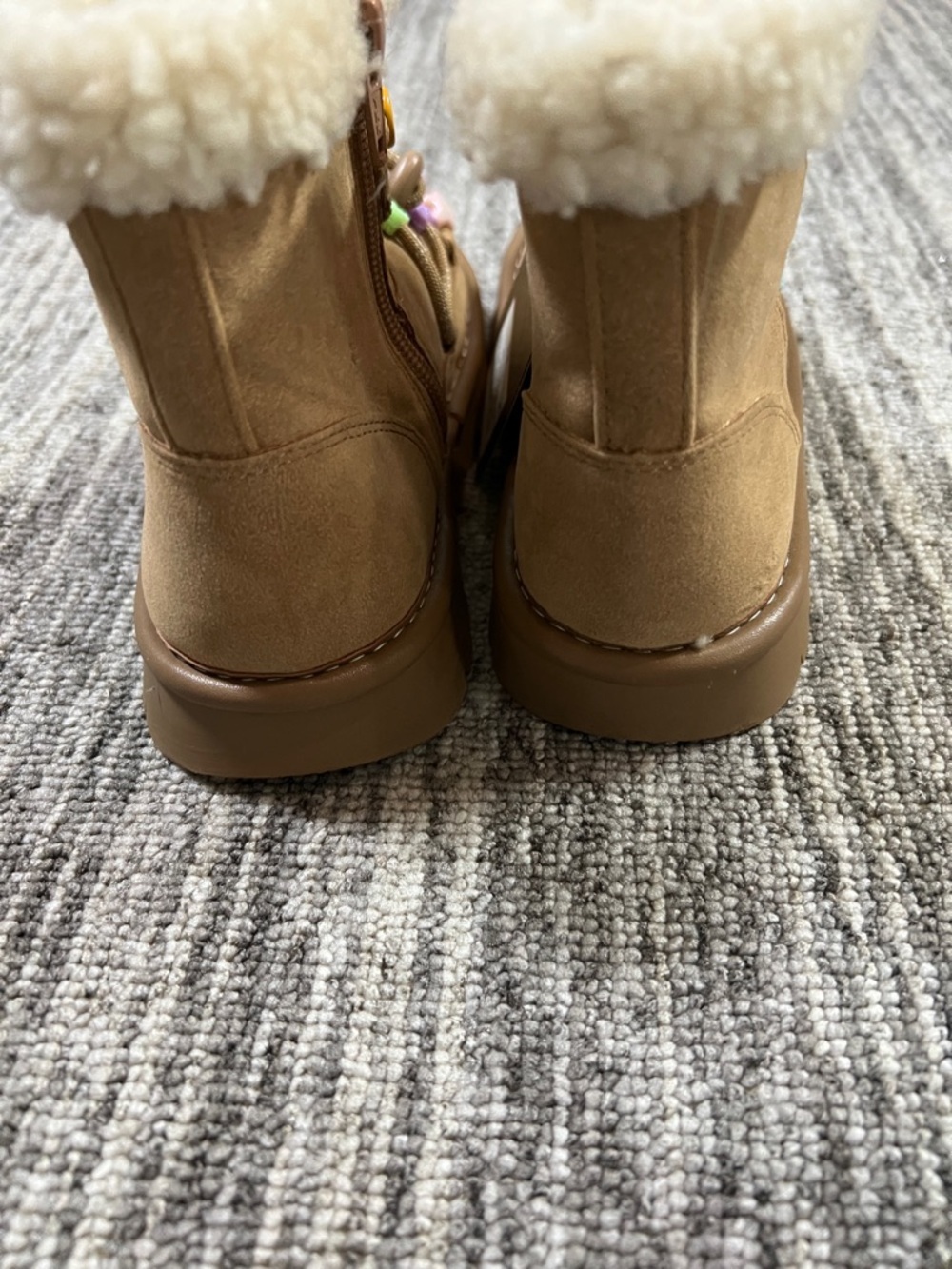 Art Class-  Girl’s Char Faux Suede Style Boots Size 13 - Picture 7 of 9